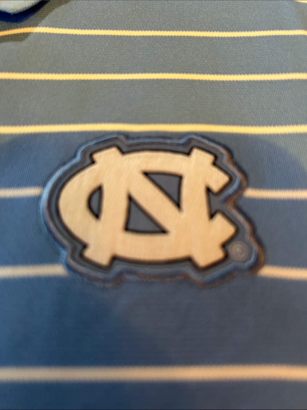 NWT Nike Men’s Carolina Blue & White Striped Polo XL - Picture 4 of 4